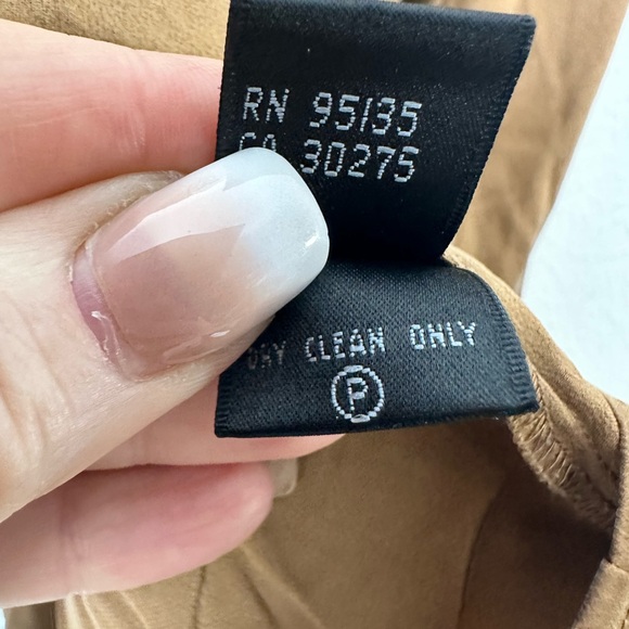 Lafayette 148 New York 100% Silk Blouse Sz 24 Brown Hidden Buttons Career Work - Picture 5 of 10